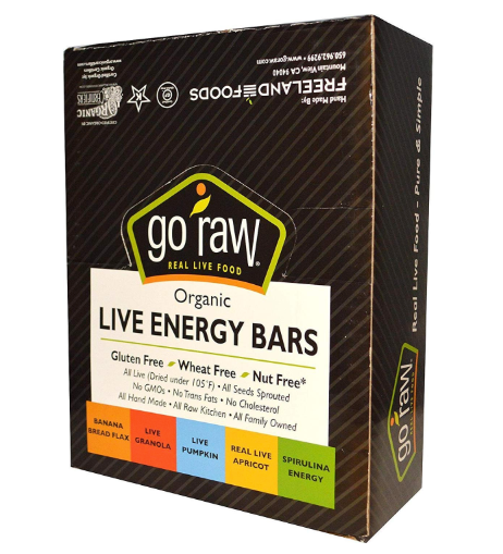 GO RAW Bar Spirulina Original, 1.7OZ
