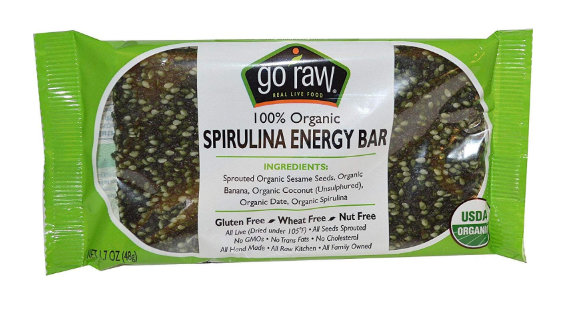 GO RAW Bar Spirulina Original, 1.7OZ