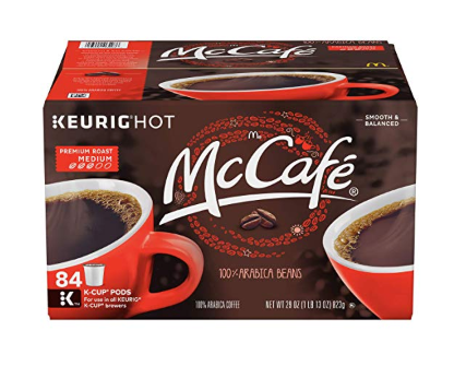 McCafe Premium Roast Keurig K Cup Coffee Pods, 84 Count (Pack of 1)