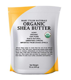 Organic Shea butter (1 lb) USDA Certified, Raw, Unrefined, Ivory From Ghana Africa, Amazing Skin Nourishment, Great for Eczema, Stretch Marks and Body by Mary Tylor Naturals