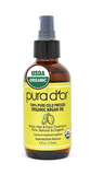 PURA D'OR Moroccan Argan Oil (4oz) for Hair, Face, Skin, Scalp & Nails - USDA Organic 100% Pure Cold Pressed Virgin Premium Grade Body Moisturizer treatment