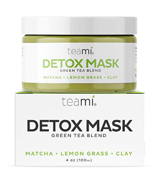 Teami Green Tea Matcha Detox Face Mask - Deep Pore Cleansing & Hydrating Blackhead Remover Mud Mask with Bentonite Clay, Facial Masks Best for Acne, Blackheads, Wrinkles, Pore Minimizer, Anti Aging