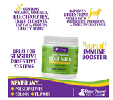 Raw Paws Frozen Raw & Powdered Goat Milk for Dogs & Cats - Made in USA - Milk Replacer for Puppies & Kittens - Goats Milk Supplement for Pets - Pet Food Topper & Enhancer