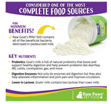 Raw Paws Frozen Raw & Powdered Goat Milk for Dogs & Cats - Made in USA - Milk Replacer for Puppies & Kittens - Goats Milk Supplement for Pets - Pet Food Topper & Enhancer