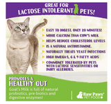Raw Paws Frozen Raw & Powdered Goat Milk for Dogs & Cats - Made in USA - Milk Replacer for Puppies & Kittens - Goats Milk Supplement for Pets - Pet Food Topper & Enhancer