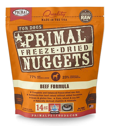 Primal Freeze Dried Dog Food Beef Formula