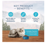 Blue Buffalo Wilderness High Protein Grain Free, Natural Kitten Dry Cat Food, Chicken 5-Lb