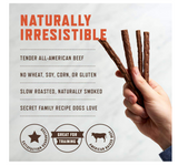 Rocco & Roxie Gourmet Jerky Dog Treats Made in USA - Slow Roasted, Delicious, Tender and Healthy 6" Jerky Sticks Treat - Choose Beef, Chicken or Turkey - 16 oz. Bag