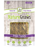 Nature Gnaws Tripe Twists 9-10 inch (10 Count) - 100% Natural Beef Dog Chew Treats