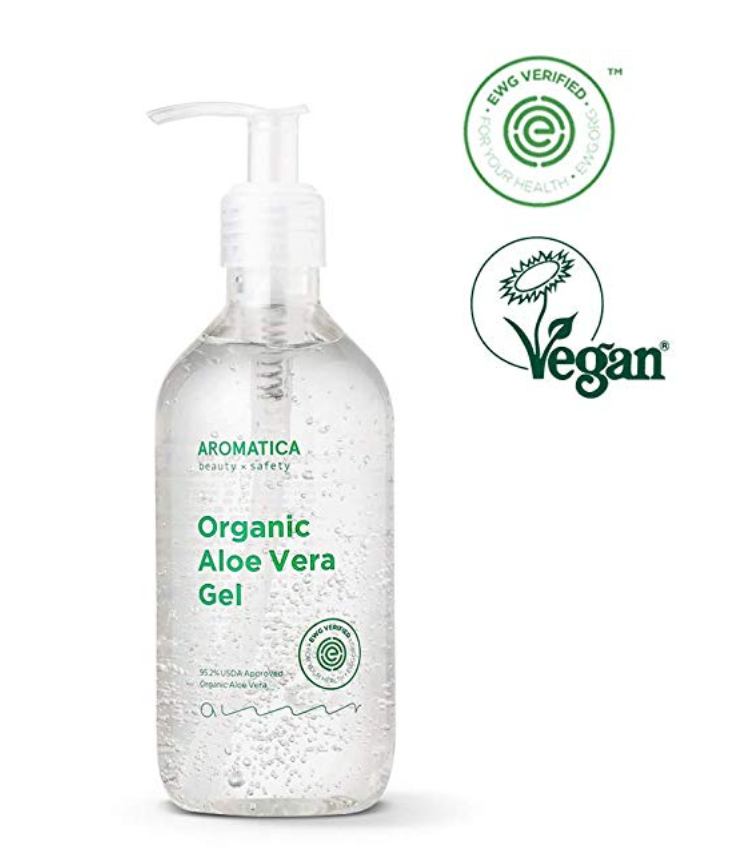 AROMATICA 95% Organic Aloe Vera Gel 10.14oz / 300ml, Soothing, Cooling –  ShopKumusta