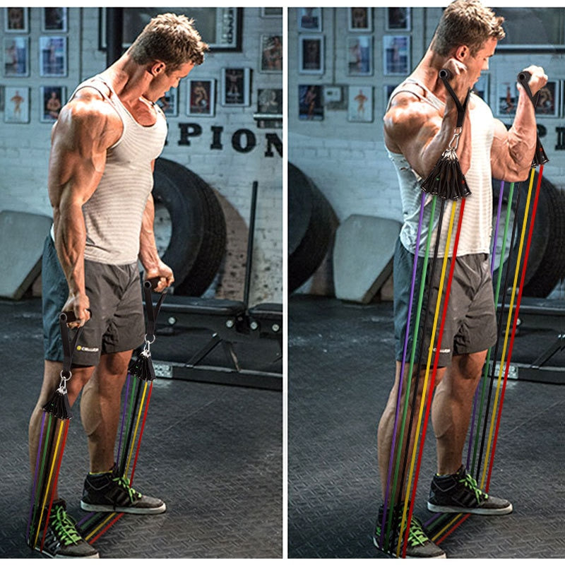 New 14Pcs Resistance Bands Set