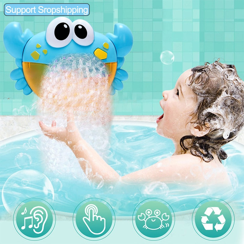 Bubble Machine Crabs Music Light Electric Bubble