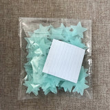 100pcs 3D Night Luminous Stars